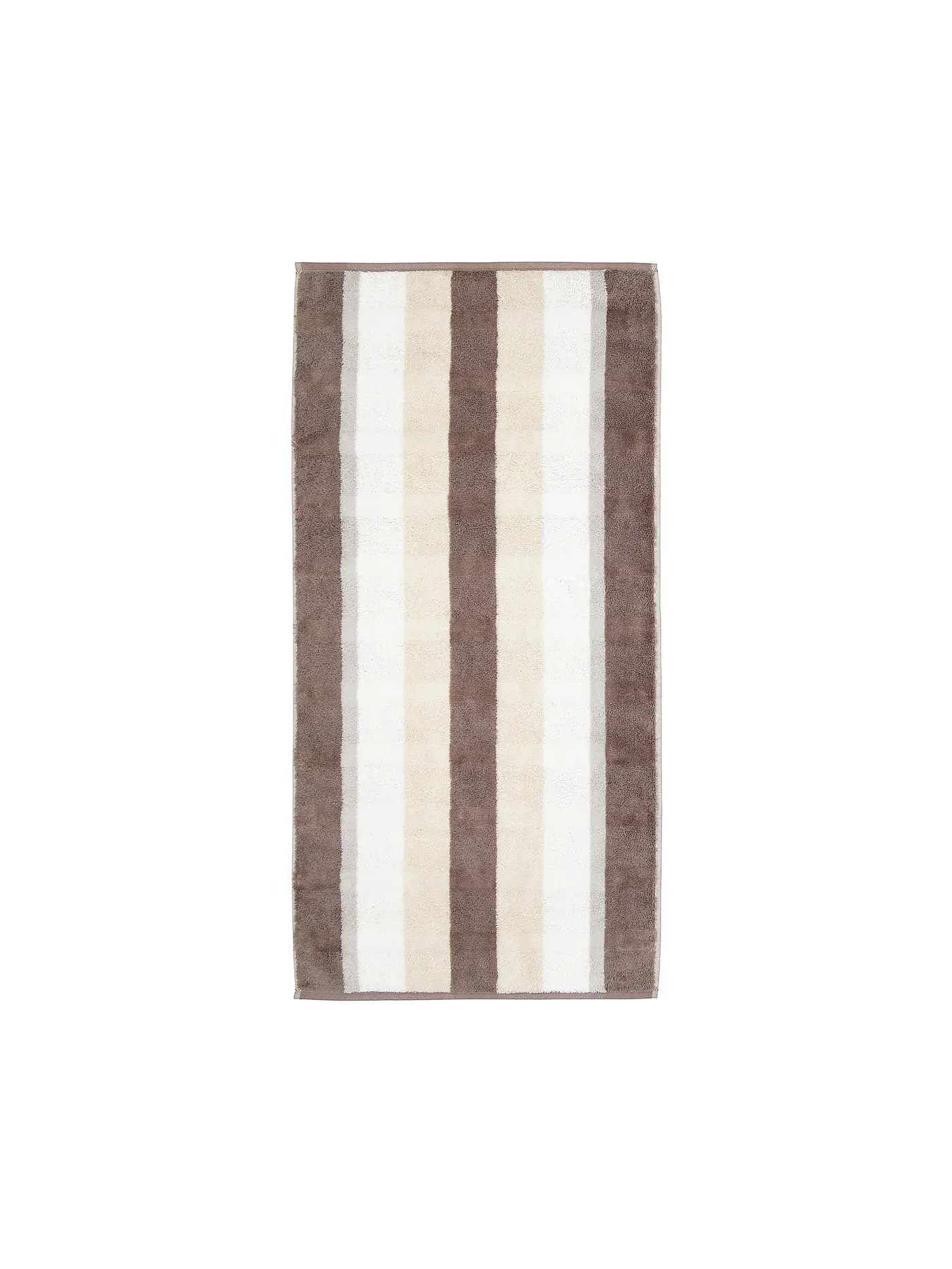 CAWÖ | Handtuch NOBLESSE 50x100cm Anthrazit | hellbraun